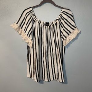 Anthropologie off shoulder woven top          G